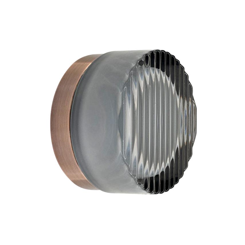 CoLab COMO Wall Light - 8W, 3000K, Rippled Glass-Onelight Australia-Ozlighting.com.au