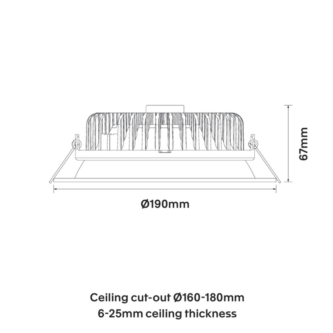CoLab TWIST-LA-10W LED Downlight - 10W, Tri-Colour, Deepset-Onelight Australia-Ozlighting.com.au