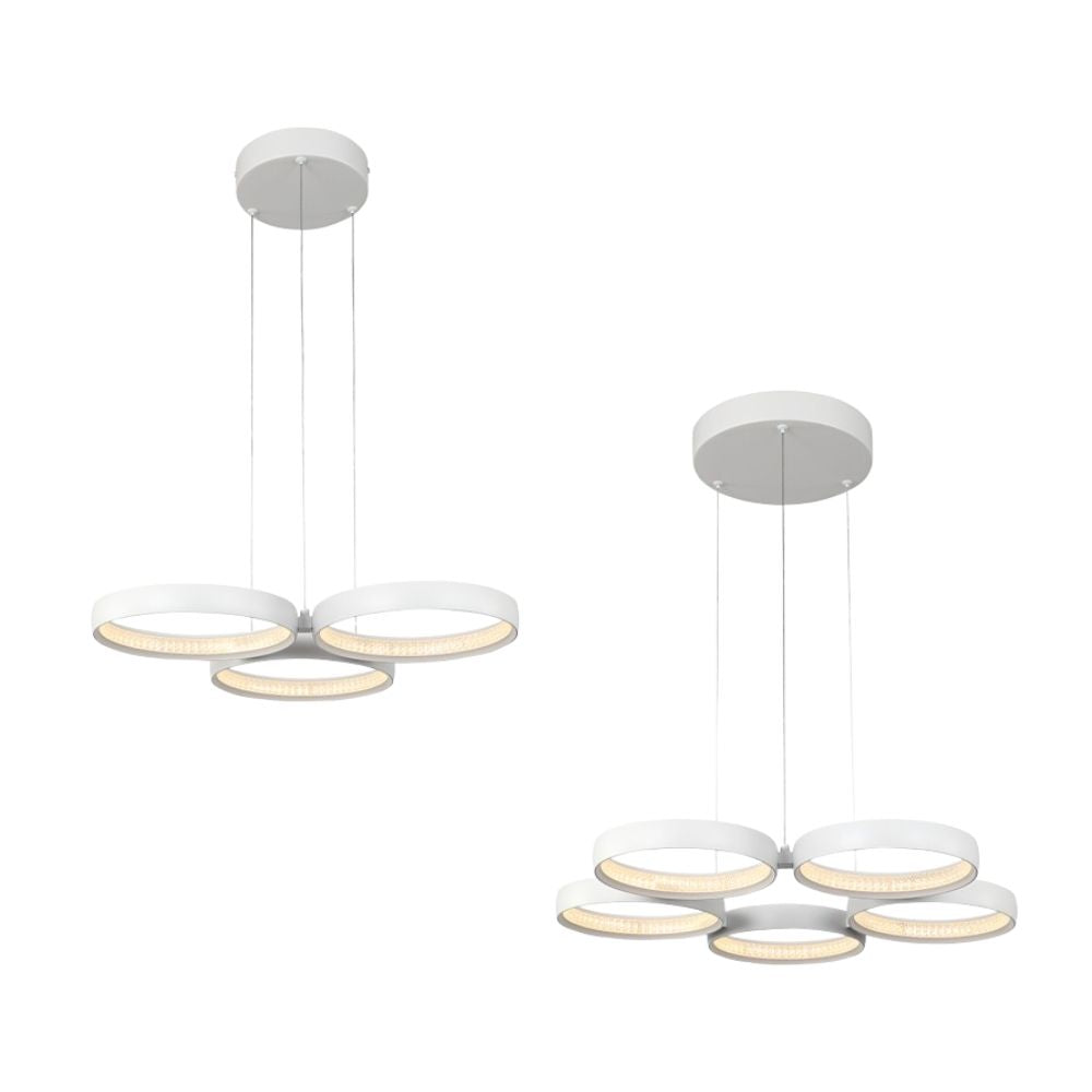 Cougar OLYMPUS - 3/5 Light White Pendant-Cougar Lighting-Ozlighting.com.au