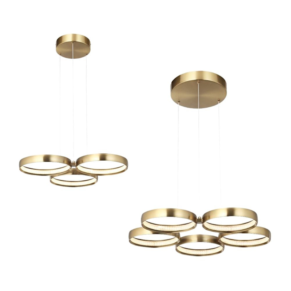 Cougar OLYMPUS Pendant - 3/5 Light Gold-Cougar Lighting-Ozlighting.com.au