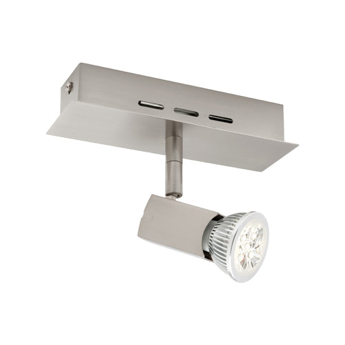 Cougar TITAN Spotlight - 12V Satin Chrome, 2 Light Rail-Cougar Lighting-Ozlighting.com.au
