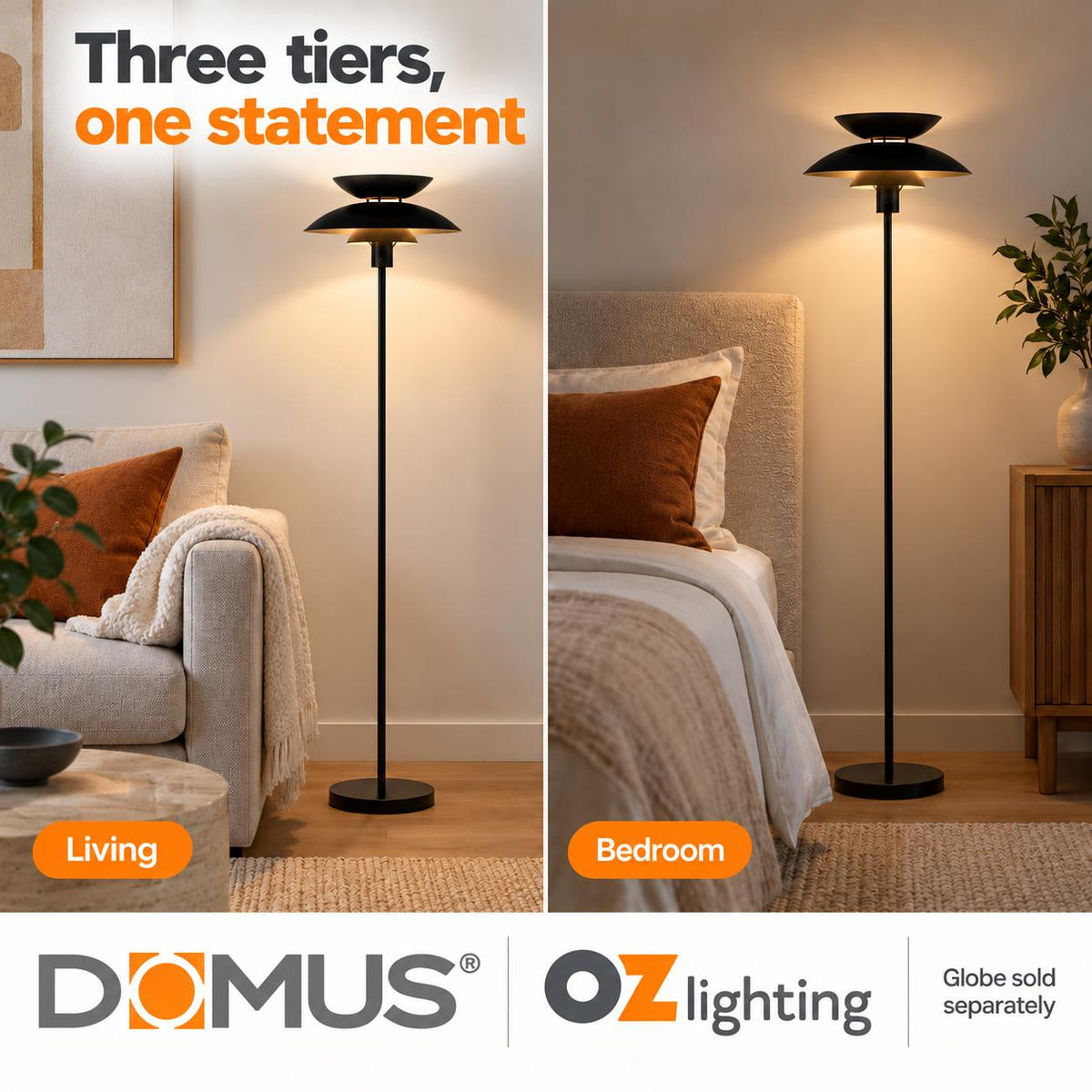 Domus ALLEGRA-FL Floor Lamp-Domus Lighting-Ozlighting.com.au