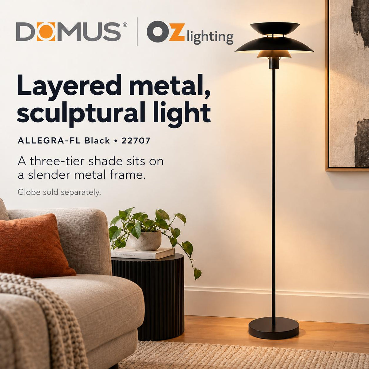 Domus ALLEGRA-FL Floor Lamp-Domus Lighting-Ozlighting.com.au