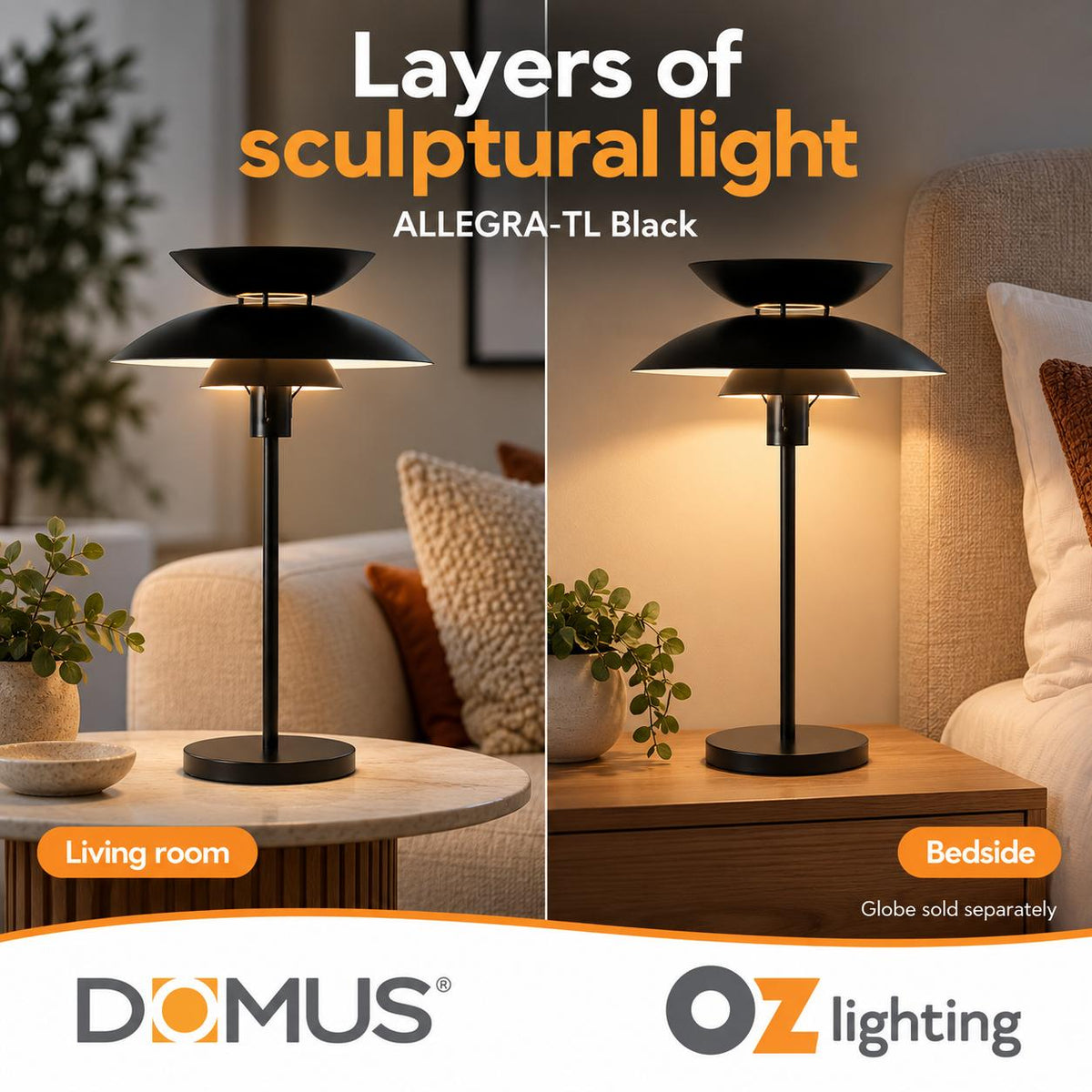 Domus ALLEGRA-TL Table Lamp-Domus Lighting-Ozlighting.com.au