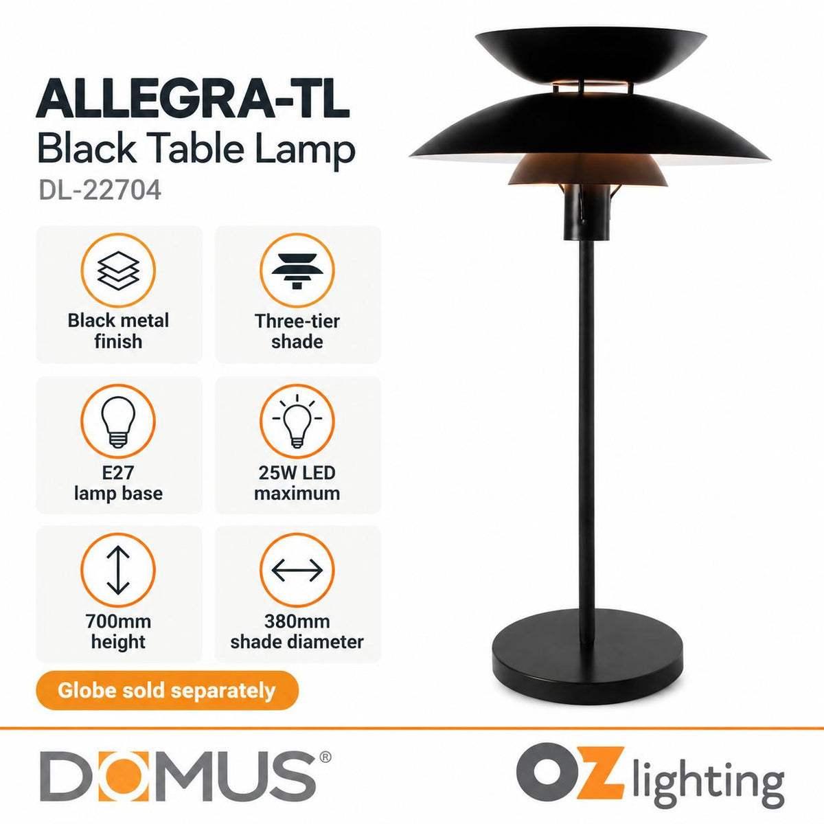 Domus ALLEGRA-TL Table Lamp-Domus Lighting-Ozlighting.com.au