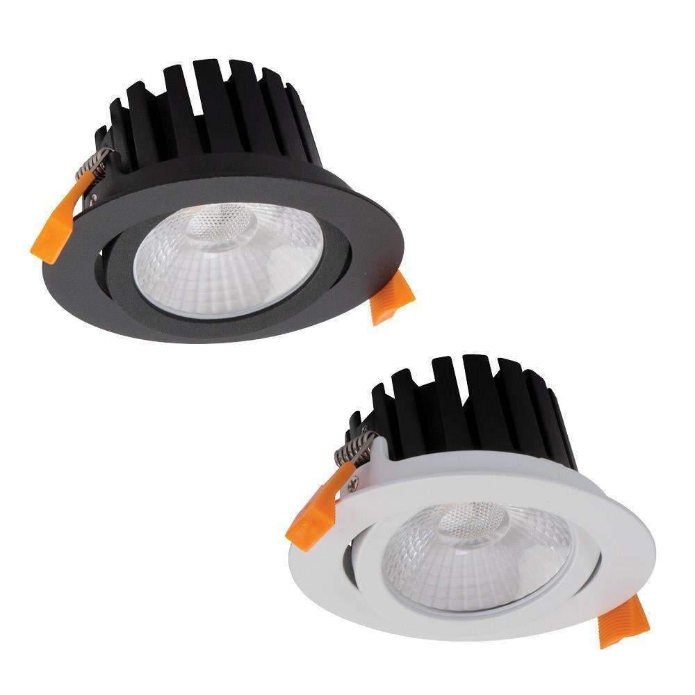 Domus AQUA-13-TILT-TRIO LED Downlight - 13W, Tri-Colour, Dimmable, IP65, Deep Face-Domus Lighting-Ozlighting.com.au