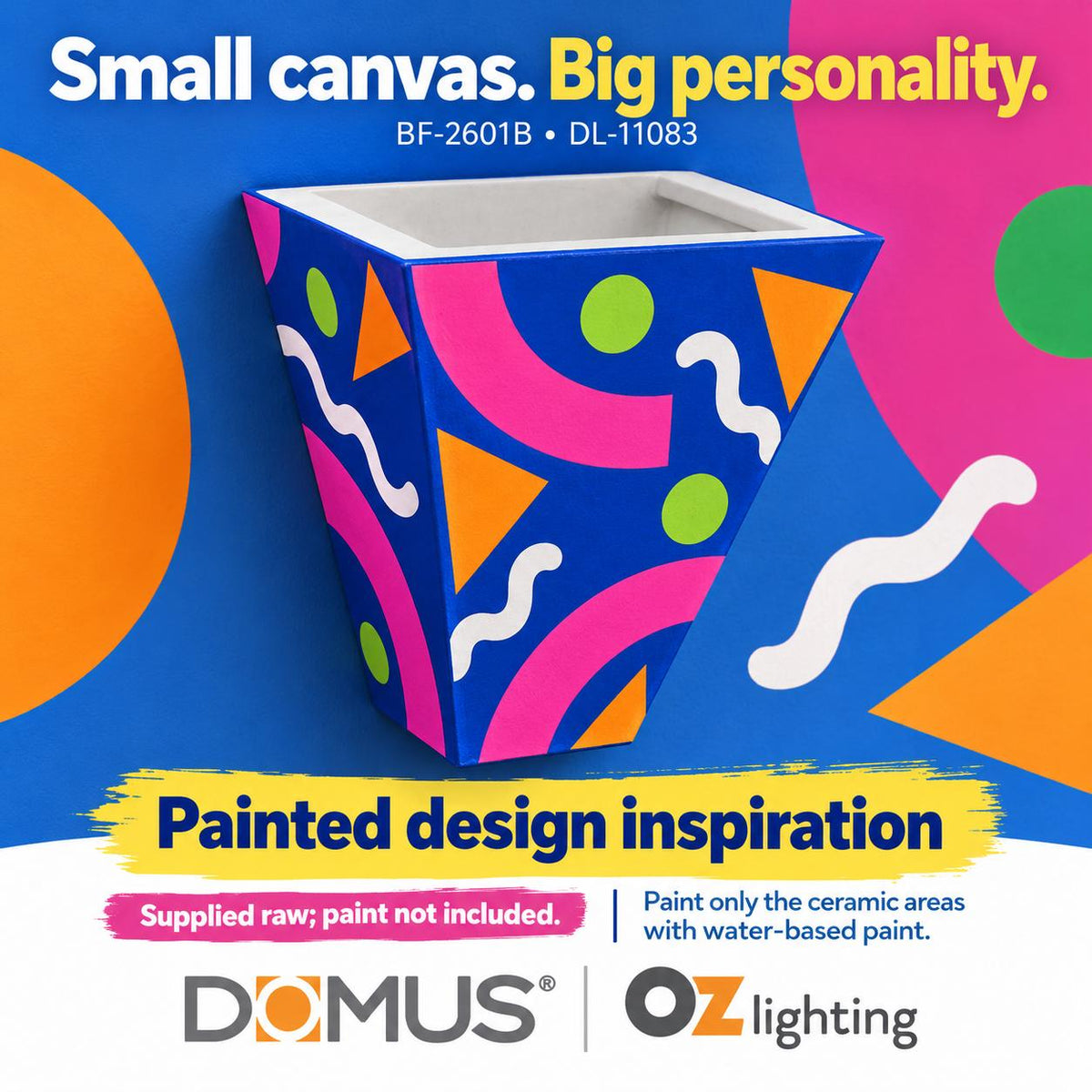 Domus BF-2601B Wall Light - Ceramic, Raw-Domus Lighting-Ozlighting.com.au