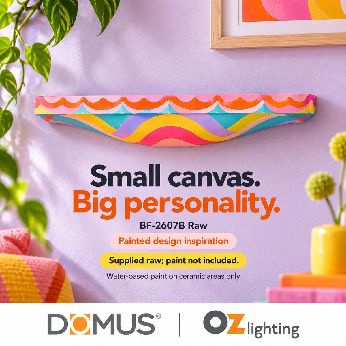 Domus BF-2607B Wall Light - Ceramic, Raw-Domus Lighting-Ozlighting.com.au