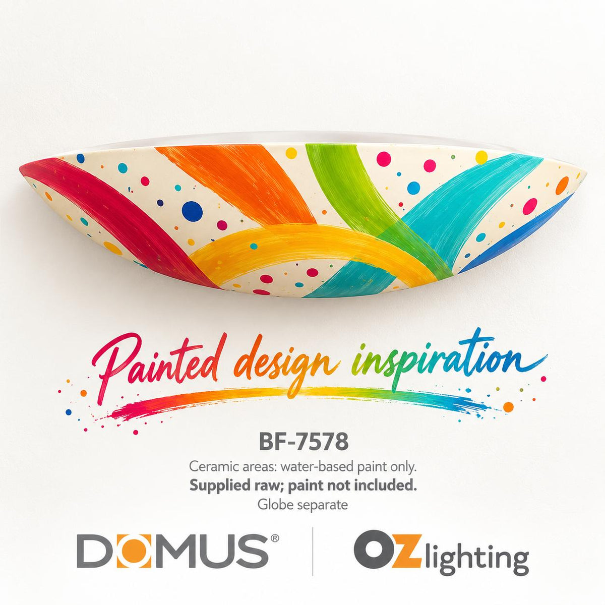 Domus BF-7578 Wall Light - Ceramic, Raw-Domus Lighting-Ozlighting.com.au