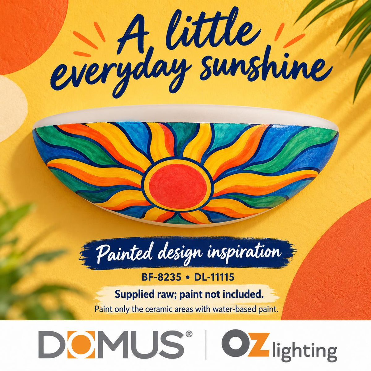 Domus BF-8235 Wall Light - Ceramic, Raw-Domus Lighting-Ozlighting.com.au