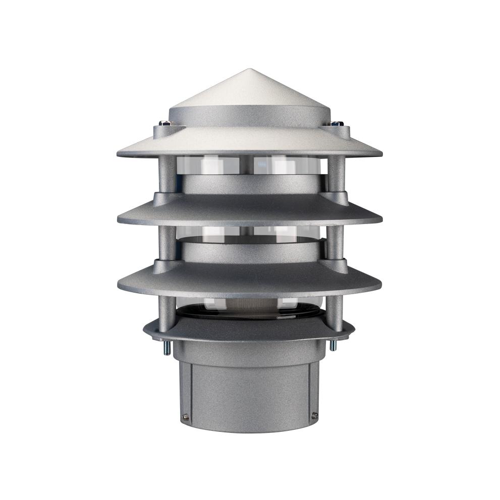 Domus BL-100 - Three Tier Bollard Head Garden Light Powder Coated Finish-Domus Lighting-Ozlighting.com.au