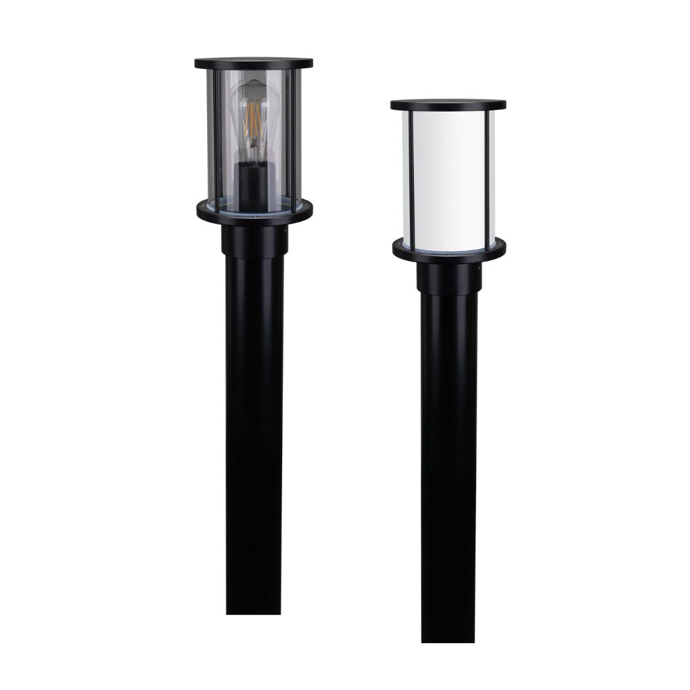 Domus BL-400-1M-KIT Bollard Head Kit - 1m, Cylindrical, Black-Domus Lighting-Ozlighting.com.au