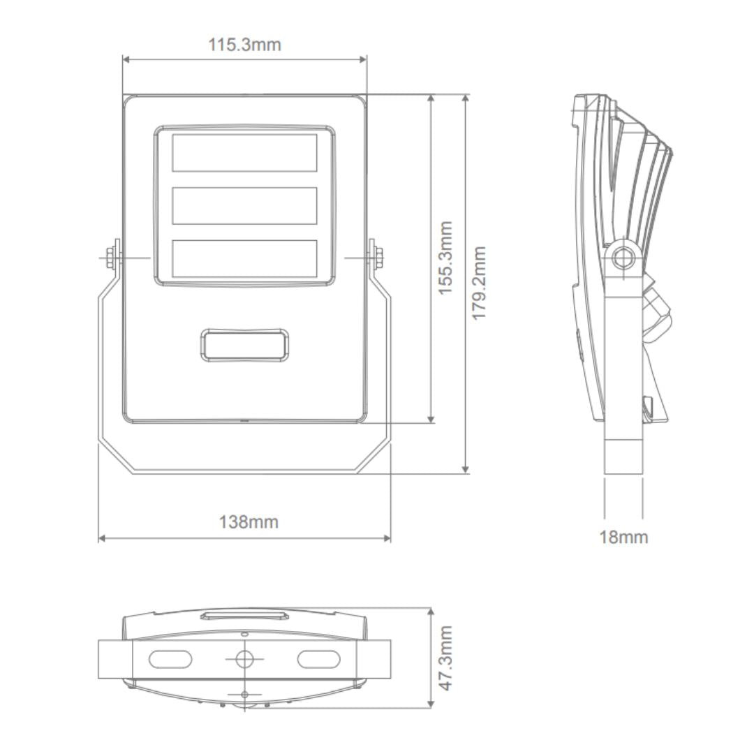 Domus BLAZE-20 20W DIY Coastal LED Floodlight IP66 3000K-Domus Lighting-Ozlighting.com.au