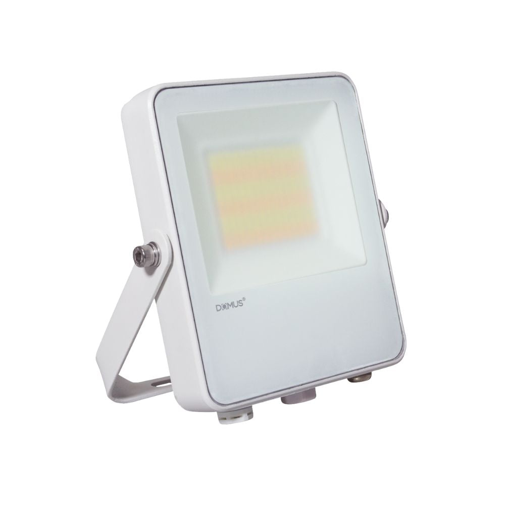 Domus BLAZE-PRO-50 LED Floodlight - 20/30/50W, Tri-Colour, Power Selectable, DIY, IP66, White, Sensor-Domus Lighting-Ozlighting.com.au