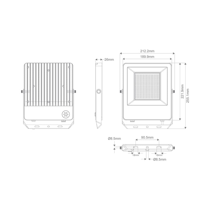 Domus BLAZE PRO MARINE - 100W/200W LED Floodlight-Domus Lighting-Ozlighting.com.au