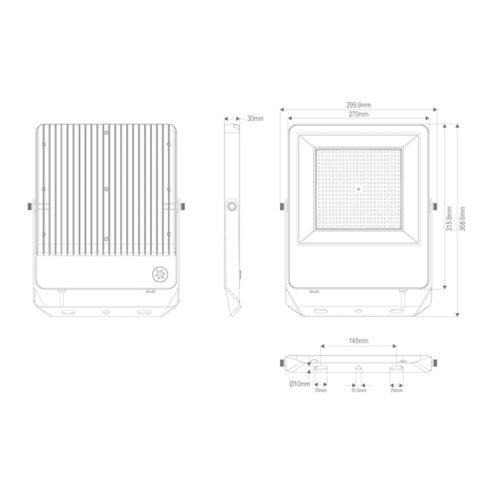 Domus BLAZE PRO MARINE - 100W/200W LED Floodlight-Domus Lighting-Ozlighting.com.au