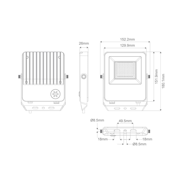 Domus BLAZE PRO MARINE - 50W LED Floodlight-Domus Lighting-Ozlighting.com.au