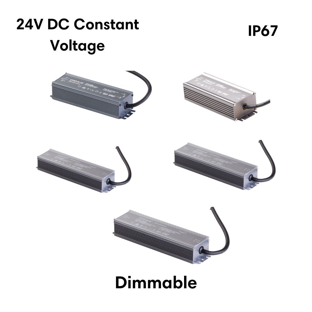 Domus DRIVER-24V-IP67-DIM LED Driver - 30W/60W/100W/150W/200W 24V DC Constant Voltage Dimmable Outdoor-Domus Lighting-Ozlighting.com.au