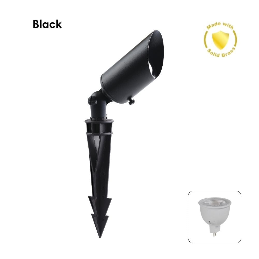 Domus DUSK-SPIKE-MR16 LED Garden Spike Light - 6W, 12V DC, MR16, Tri-Colour, IP65 - DRIVER REQUIRED-Domus Lighting-Ozlighting.com.au