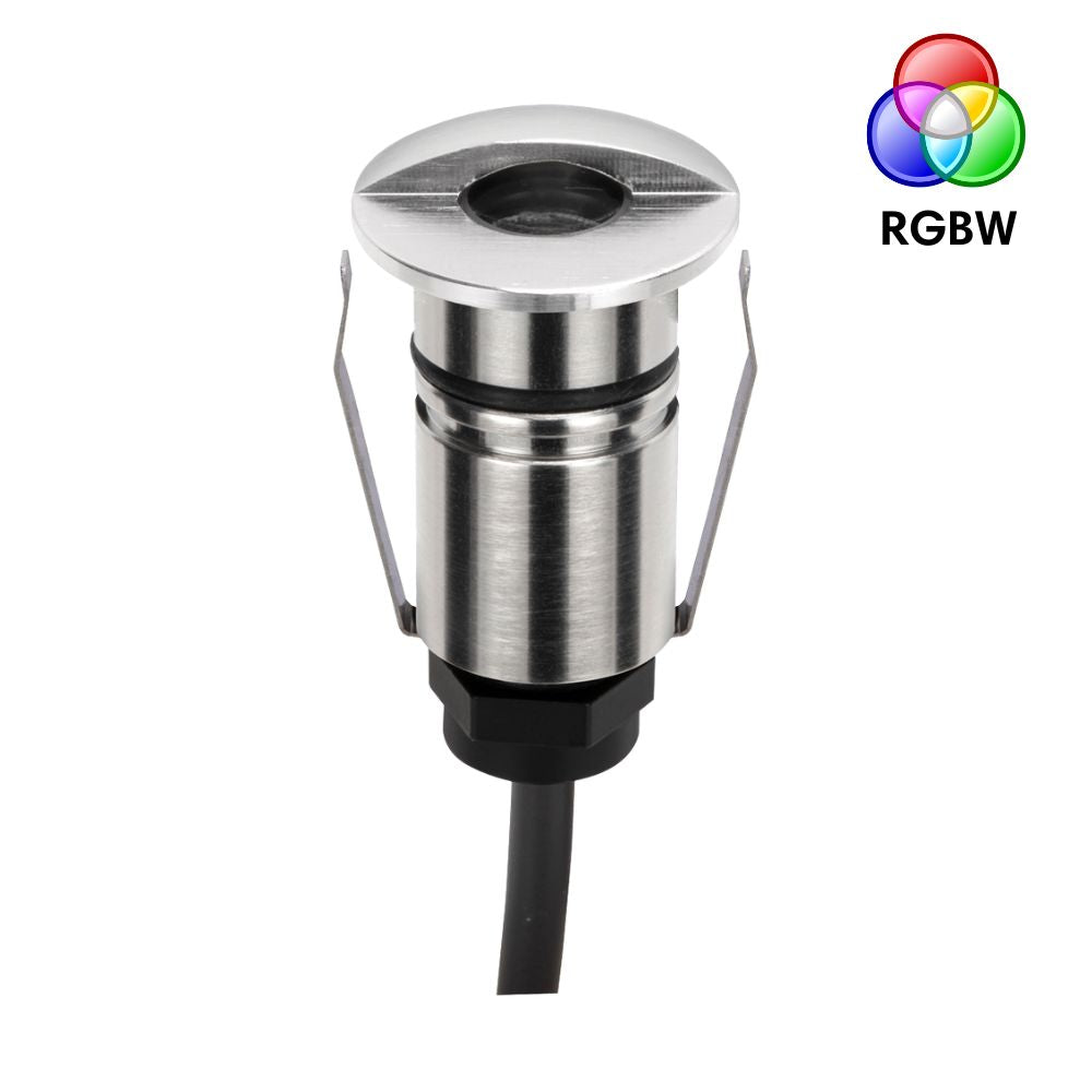 Domus EMIT-25-RGBW-STS LED Inground Light - 1W, 24V DC, 25mm, RGBW, IP67, Recessed, Stainless Steel - DRIVER REQUIRED-Domus Lighting-Ozlighting.com.au