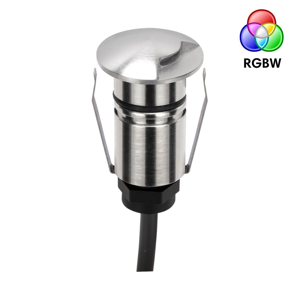 Domus EMIT-25-RGBW-STS LED Inground Light - 1W, 24V DC, 25mm, RGBW, IP67, Recessed, Stainless Steel - DRIVER REQUIRED-Domus Lighting-Ozlighting.com.au