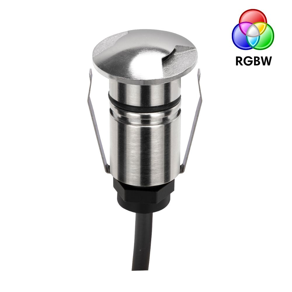 Domus EMIT-25-RGBW-STS LED Inground Light - 1W, 24V DC, 25mm, RGBW, IP67, Recessed, Stainless Steel - DRIVER REQUIRED-Domus Lighting-Ozlighting.com.au