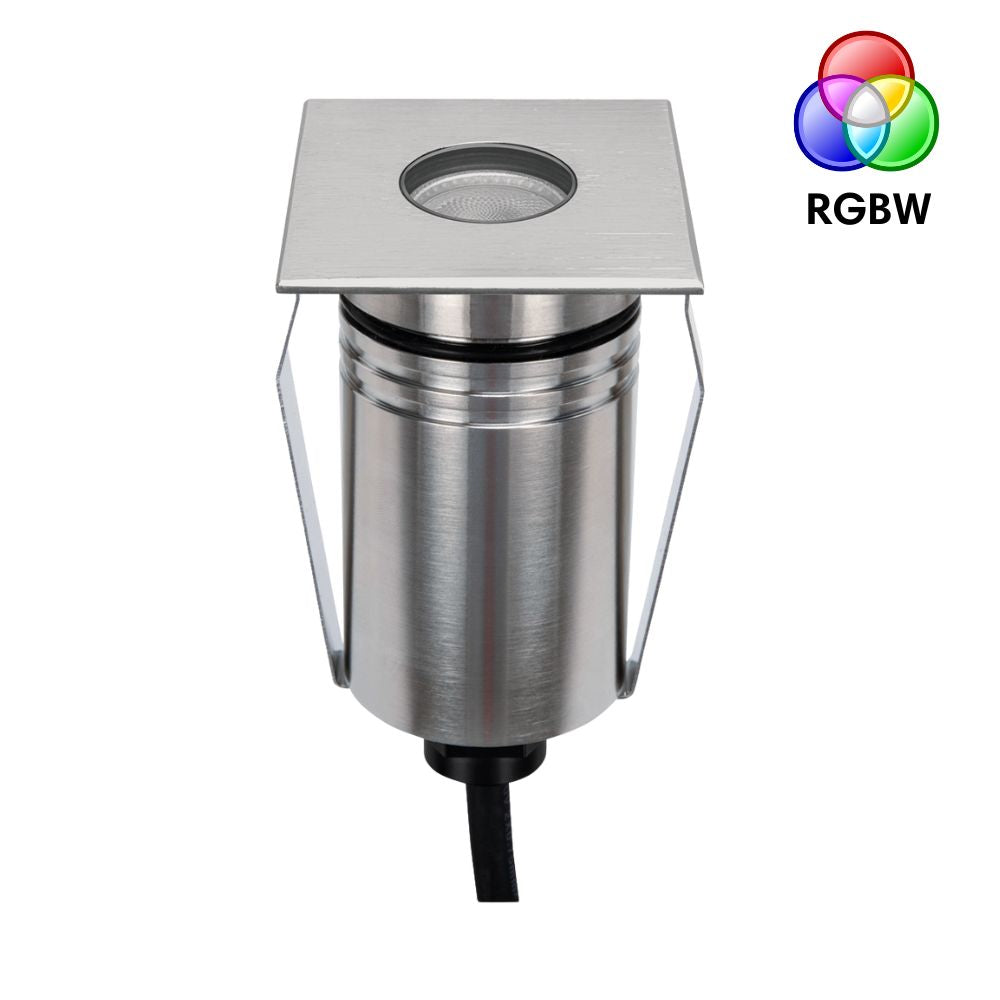 Domus EMIT-55-RGBW-STS LED Inground Light - 2.5W, 24V DC, 55mm, RGBW, IP67, Recessed, Stainless Steel - DRIVER REQUIRED-Domus Lighting-Ozlighting.com.au