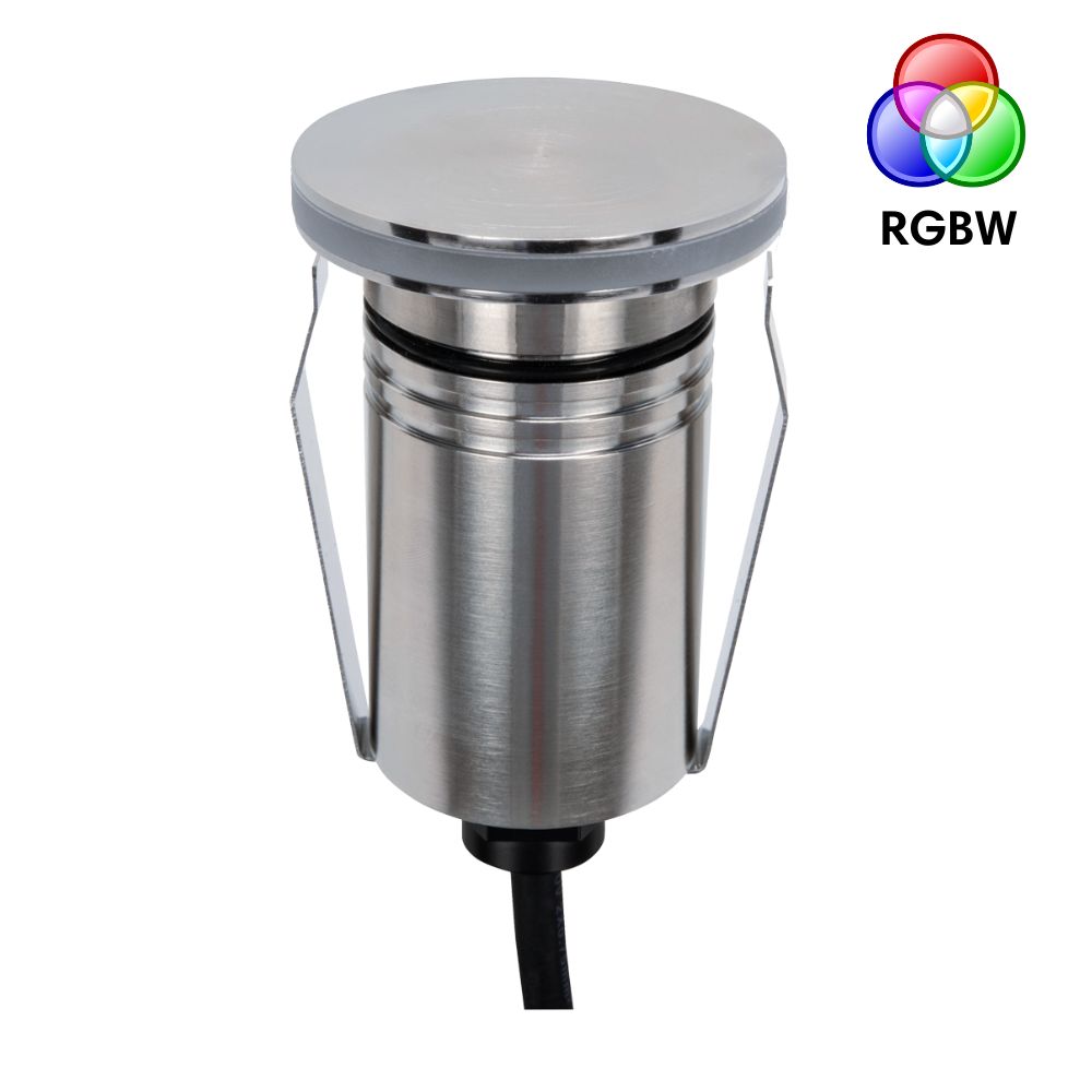 Domus EMIT-55-RGBW-STS LED Inground Light - 2.5W, 24V DC, 55mm, RGBW, IP67, Recessed, Stainless Steel - DRIVER REQUIRED-Domus Lighting-Ozlighting.com.au