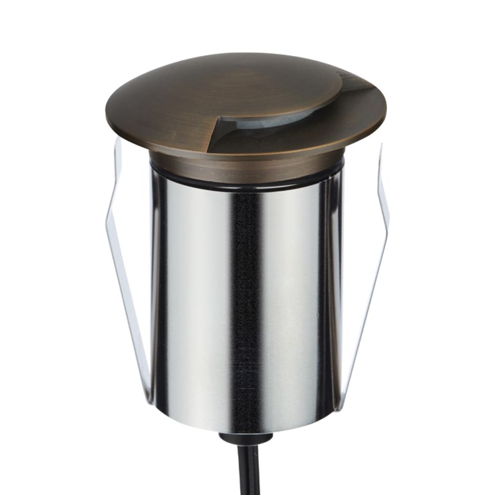 Domus EMIT-85-RGBW-AB- 6W LED 24V DC RGBW Recessed Inground Light IP67 Antique Brass - DRIVER REQUIRED-Domus Lighting-Ozlighting.com.au