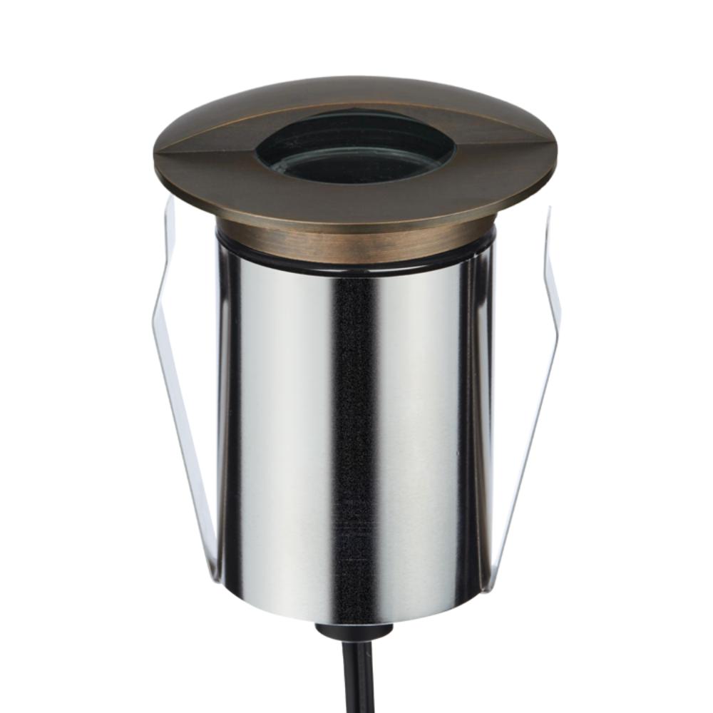 Domus EMIT-85-RGBW-AB- 6W LED 24V DC RGBW Recessed Inground Light IP67 Antique Brass - DRIVER REQUIRED-Domus Lighting-Ozlighting.com.au