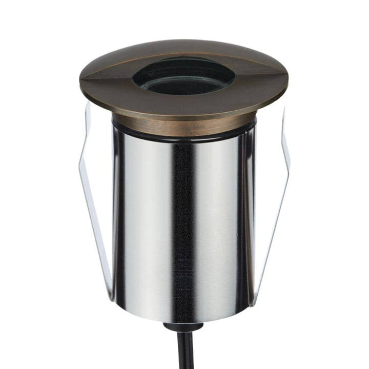 Domus EMIT-85-RGBW-AB- 6W LED 24V DC RGBW Recessed Inground Light IP67 Antique Brass - DRIVER REQUIRED-Domus Lighting-Ozlighting.com.au