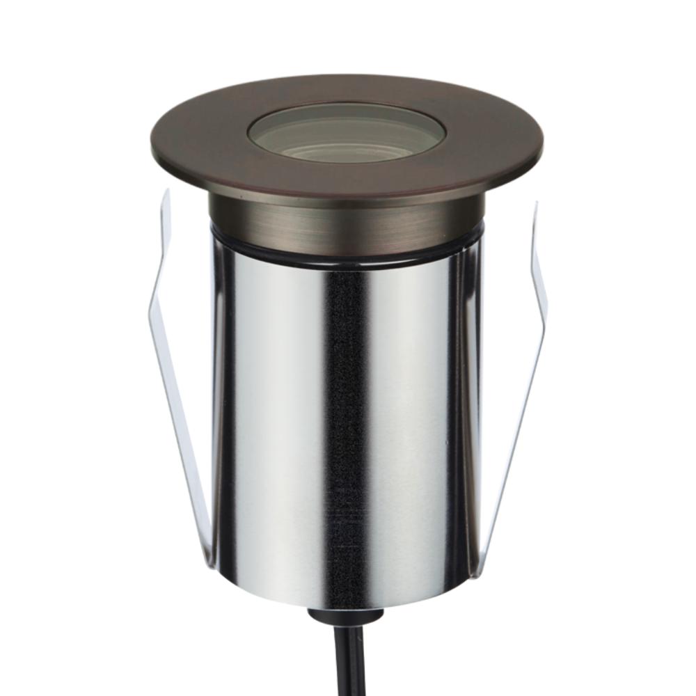 Domus EMIT-85-RGBW-AB LED Inground Light - 6W, 24V DC, RGBW, IP67, Recessed, Antique Brass - DRIVER REQUIRED-Domus Lighting-Ozlighting.com.au
