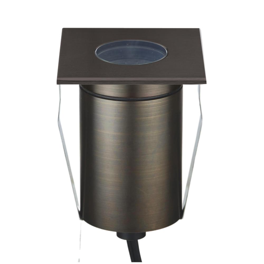 Domus EMIT-85-TRIO-AB - 6W LED 24V DC Tri-Colour Recessed Inground Light IP67 Antique Brass- DRIVER REQUIRED-Domus Lighting-Ozlighting.com.au