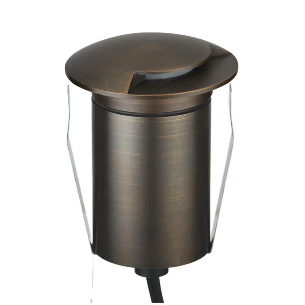 Domus EMIT-85-TRIO-AB - 6W LED 24V DC Tri-Colour Recessed Inground Light IP67 Antique Brass- DRIVER REQUIRED-Domus Lighting-Ozlighting.com.au
