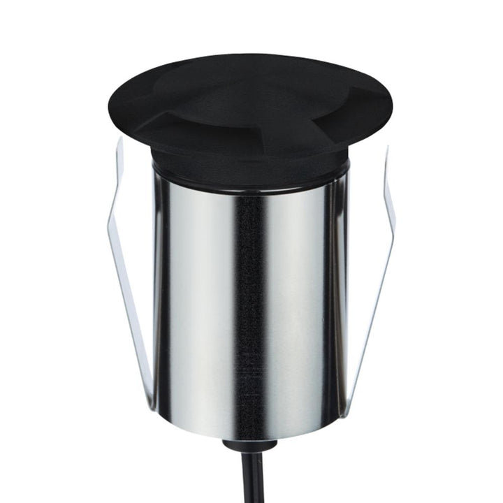 Domus EMIT-85-TRIO-BLK - 6W LED 24V DC Tri-Colour Recessed Black Inground Light IP67 Black - DRIVER REQUIRED-Domus Lighting-Ozlighting.com.au