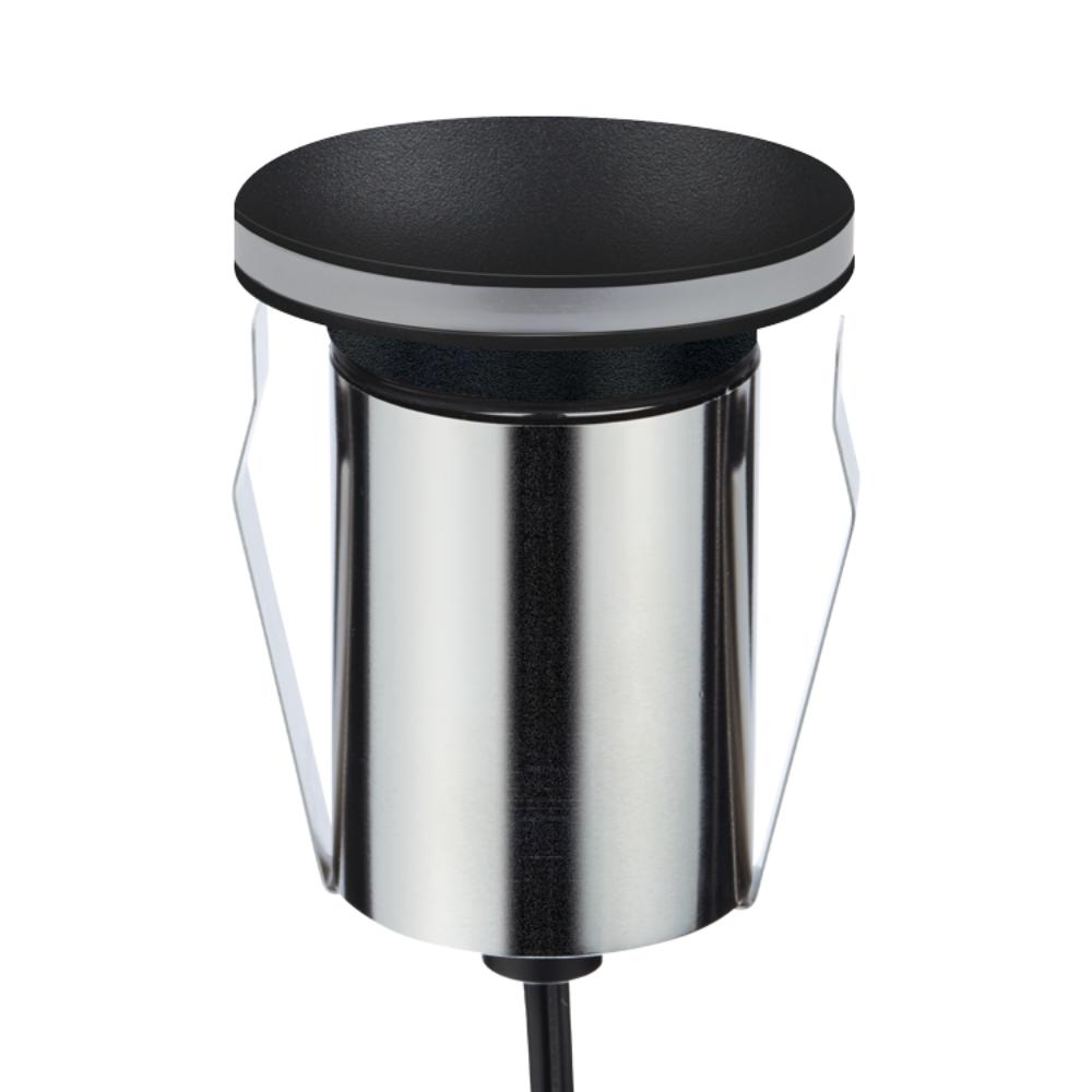 Domus EMIT-85-TRIO-BLK - 6W LED 24V DC Tri-Colour Recessed Black Inground Light IP67 Black - DRIVER REQUIRED-Domus Lighting-Ozlighting.com.au