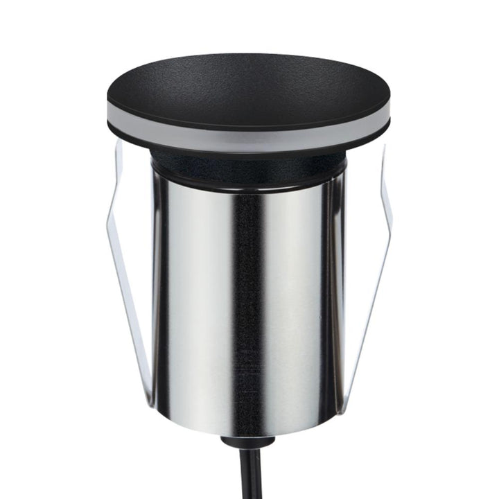 Domus EMIT-85-TRIO-BLK - 6W LED 24V DC Tri-Colour Recessed Black Inground Light IP67 Black - DRIVER REQUIRED-Domus Lighting-Ozlighting.com.au