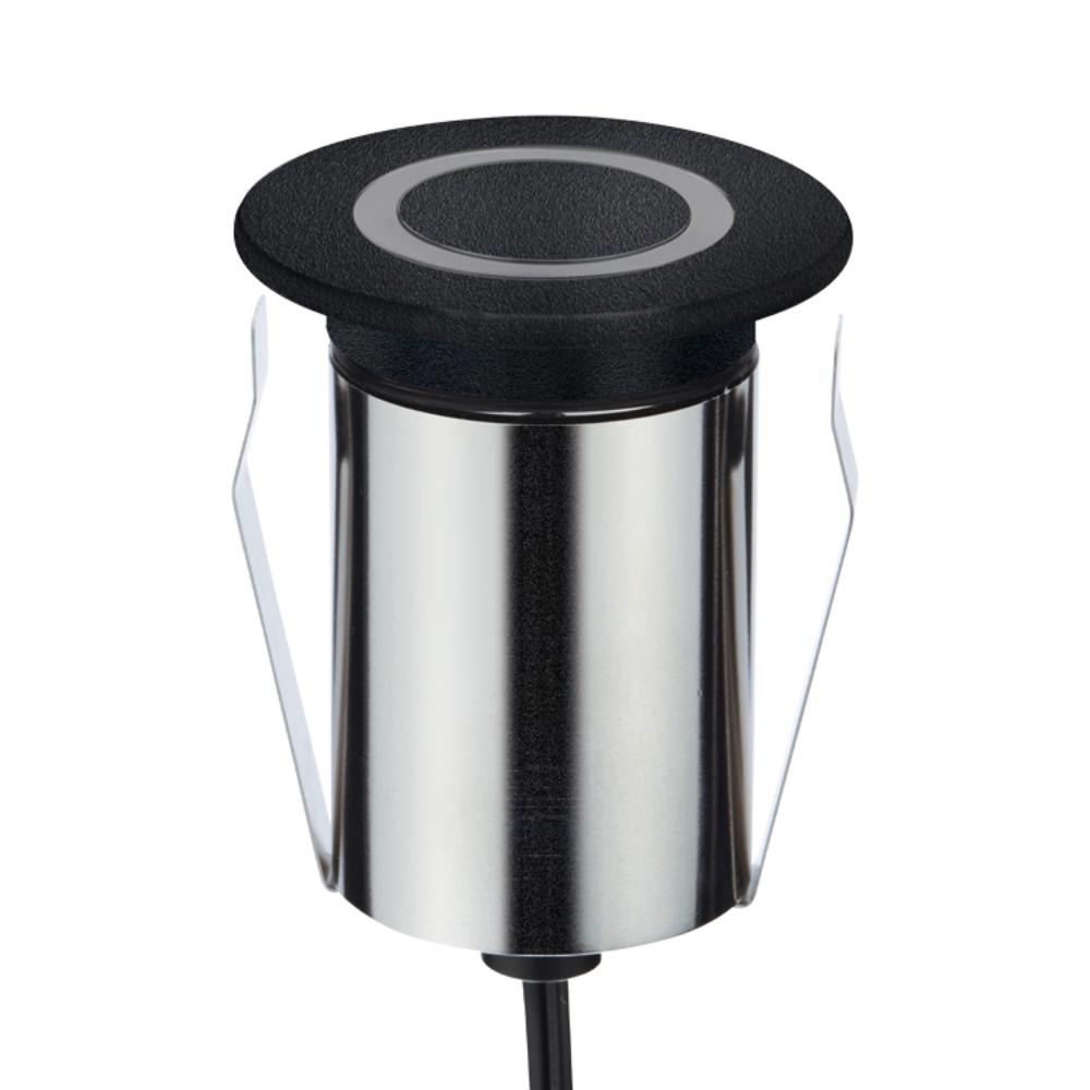 Domus EMIT-85-TRIO-BLK - 6W LED 24V DC Tri-Colour Recessed Black Inground Light IP67 Black - DRIVER REQUIRED-Domus Lighting-Ozlighting.com.au