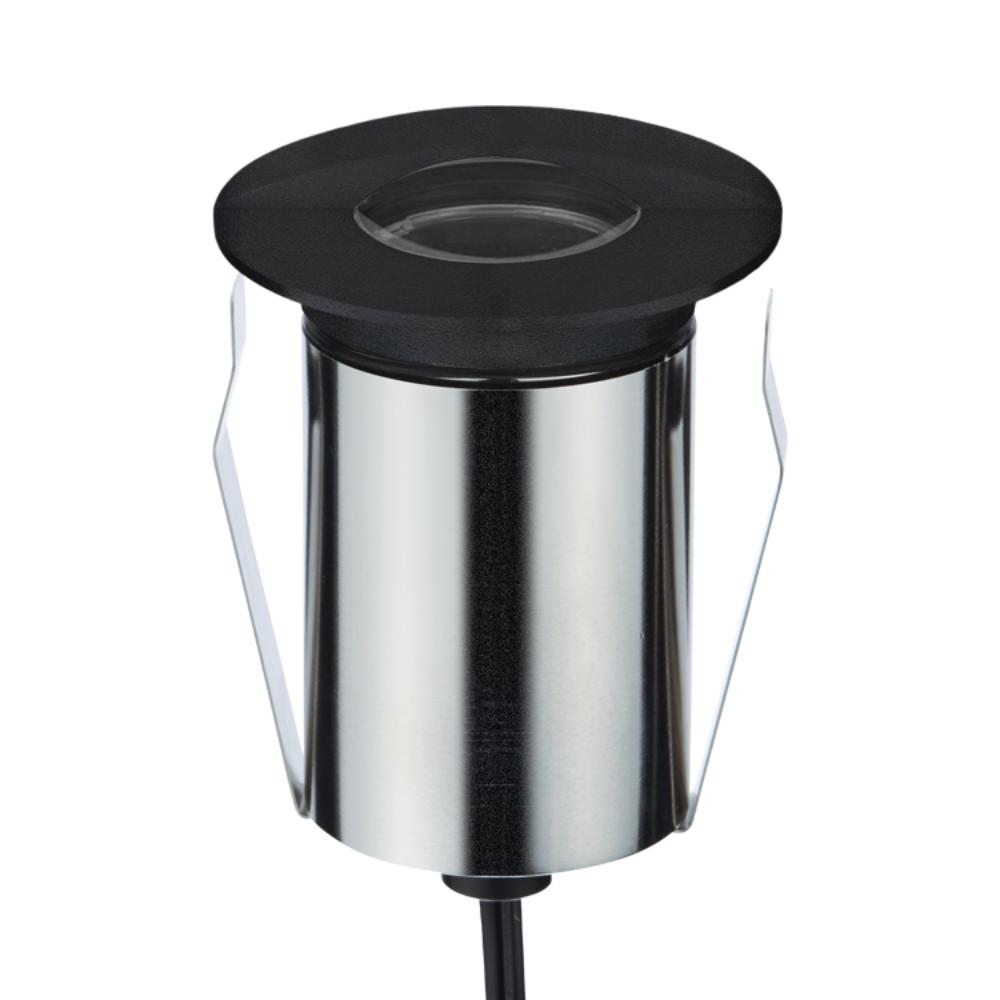 Domus EMIT-85-TRIO-BLK LED Inground Light - 6W, 24V DC, Tri-Colour, IP67, Recessed, Black - DRIVER REQUIRED-Domus Lighting-Ozlighting.com.au