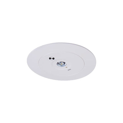 Domus EVAC-D40-REC - 1.8W LED D40 Non-Maintained Recessed Emergency Light White-Domus Lighting-Ozlighting.com.au