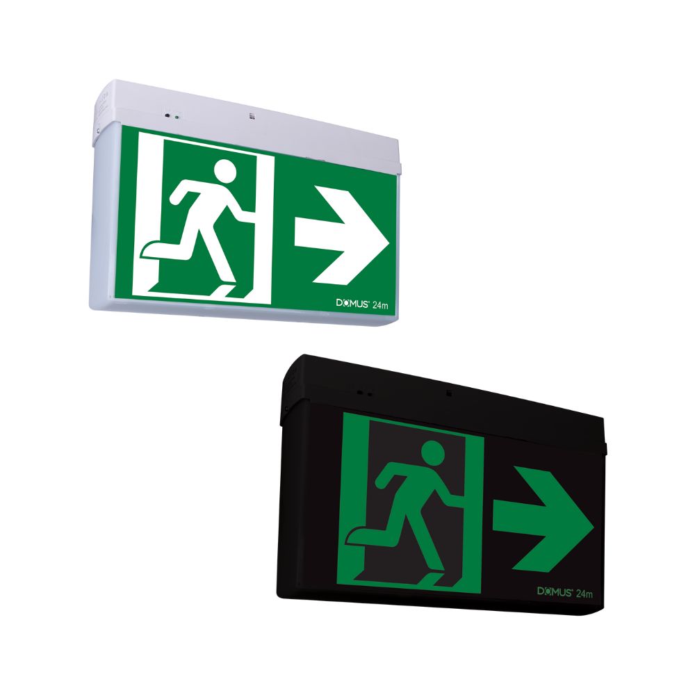 Domus EXIT-SM-24M LED Emergency Exit Sign - 3.5W, Surface Mounted-Domus Lighting-Ozlighting.com.au