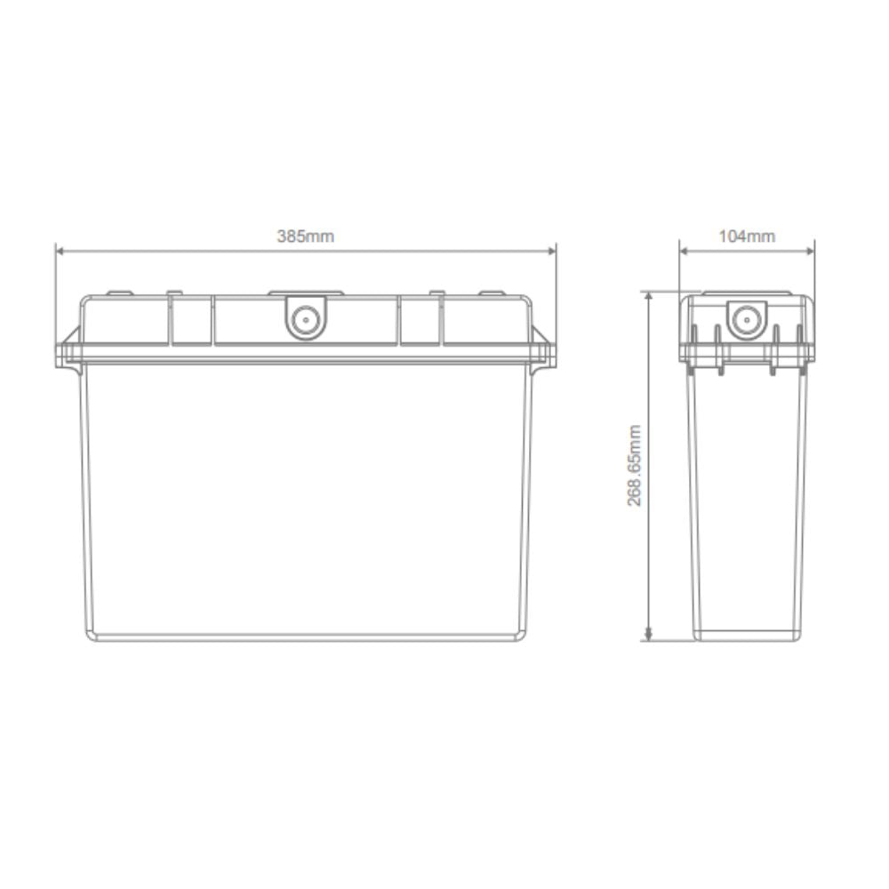 Domus EXIT-WPBOX Emergency Exit Sign - IP65, Weatherproof, Surface Mounted-Domus Lighting-Ozlighting.com.au