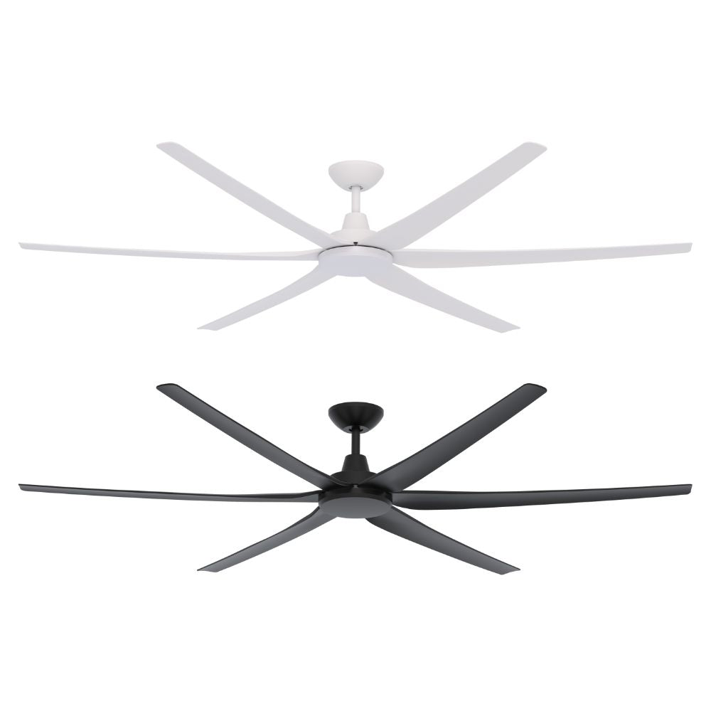 Domus GLIDE-80 6 Blade 80" DC Ceiling Fan - 2030mm, with Optional Light Kit (sold Separately)-Domus Lighting-Ozlighting.com.au
