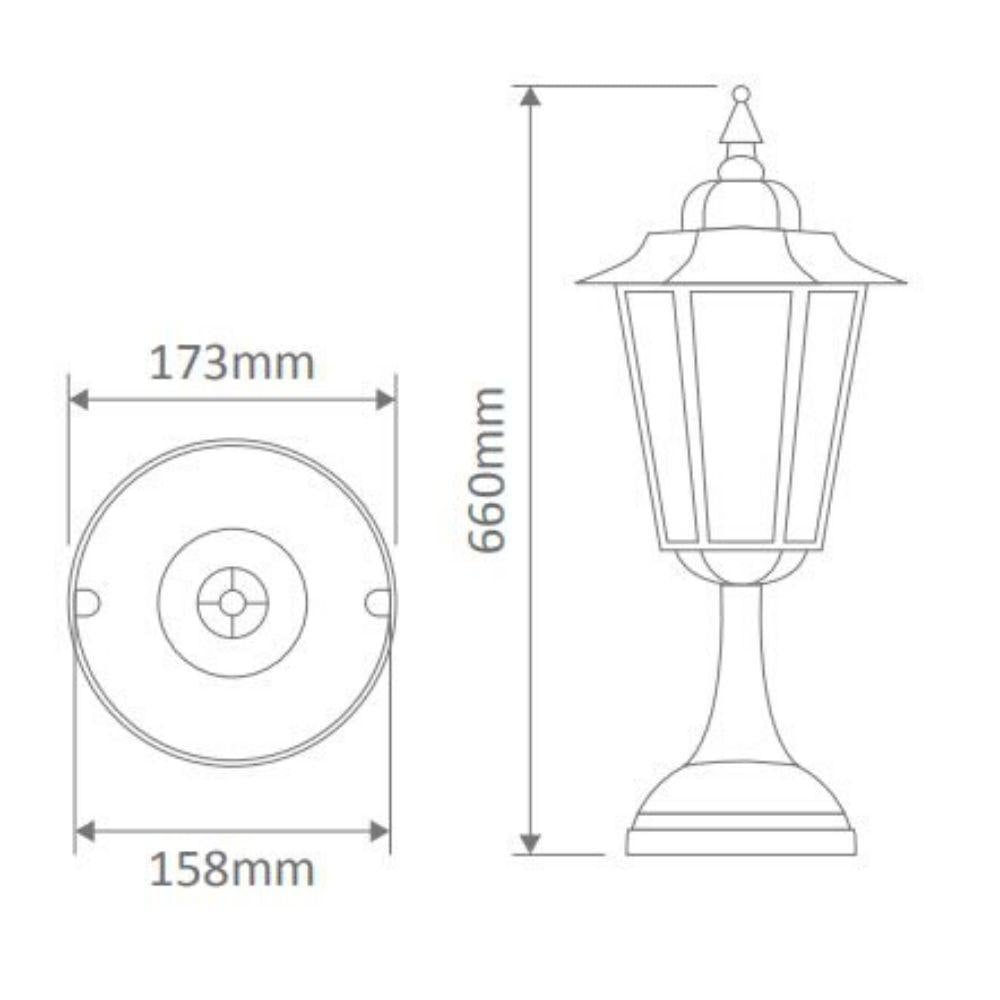 Domus GT-483 Turin Large Outdoor Pillar Mount-Domus Lighting-Ozlighting.com.au