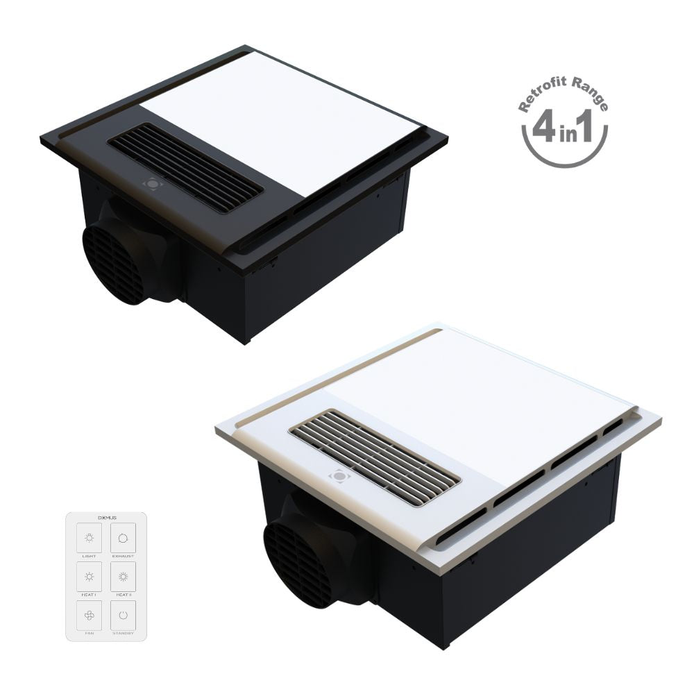 Domus HEATCORE - 4-In-1 Retrofit PTC Bathroom Heater-Domus Lighting-Ozlighting.com.au