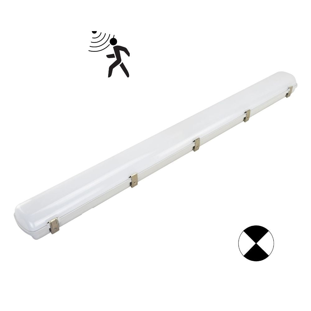 Domus HYDRO-120-EM LED Batten Light - 15W/30W, 1200mm, Tri-Colour, IP65, Weatherproof, Optional Sensor, Emergency-Domus Lighting-Ozlighting.com.au