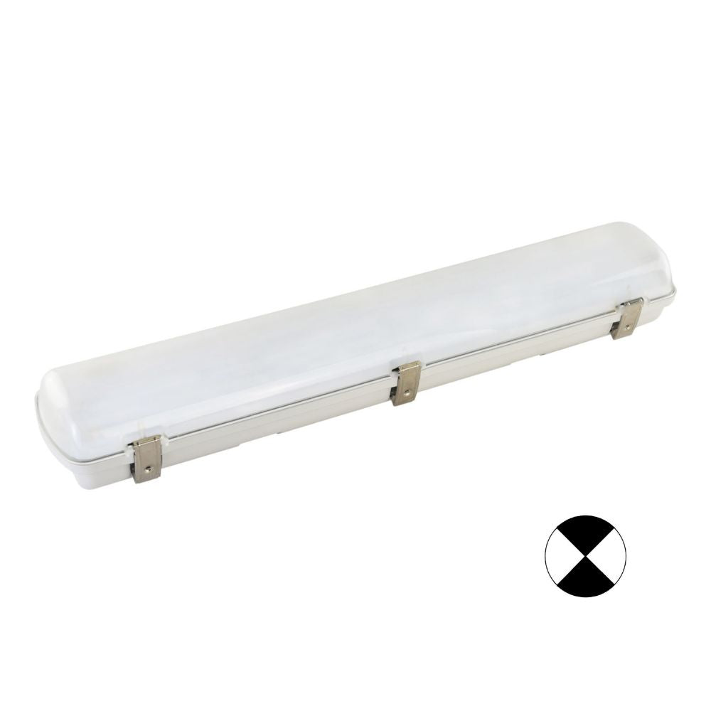 Domus HYDRO-60-EM LED Batten Light - 7.5W/15W, 600mm, Tri-Colour, IP65, Weatherproof, Optional Sensor, Emergency-Domus Lighting-Ozlighting.com.au