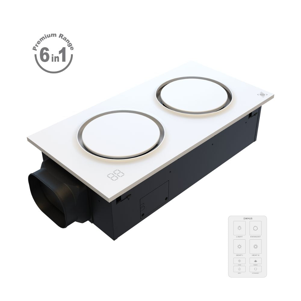 Domus INFINITY - 6-in-1 Premium PTC Bathroom Heater-Domus Lighting-Ozlighting.com.au