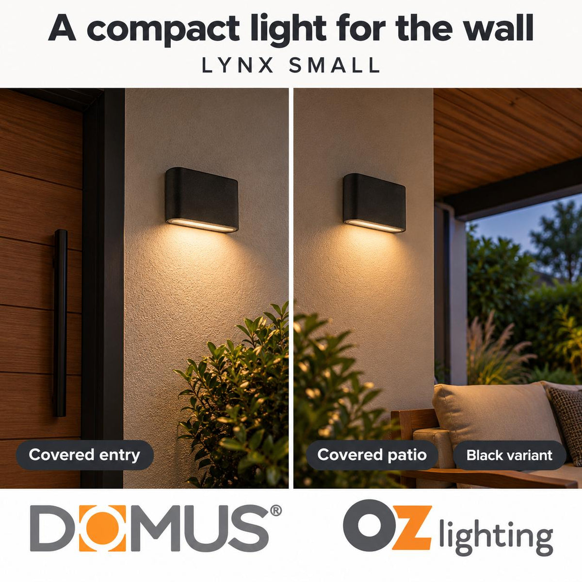 Domus LYNX LED Wall Light - 5W, 240V-Domus Lighting-Ozlighting.com.au