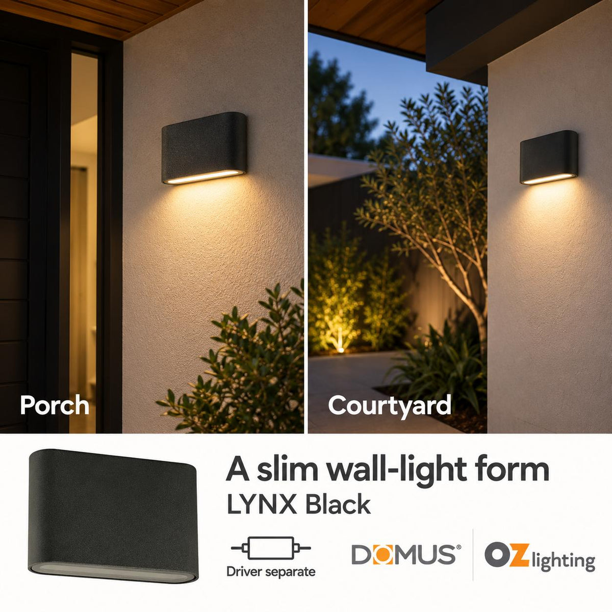 Domus LYNX LED Wall Light - 5W, 24V - DRIVER REQUIRED-Domus Lighting-Ozlighting.com.au